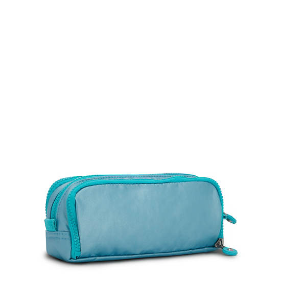 Kipling Gitroy Metallic Pencil Case Táska Bézs Türkiz | HU 2120PJ